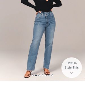 curve love 90s ultra high rise straight jeans